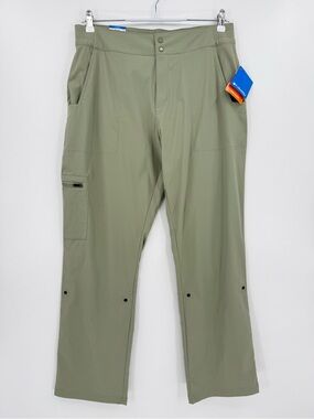 Columbia Climber Canyon Roll-Up Convertible Hiking Pant Sage Green Size 14 Reg